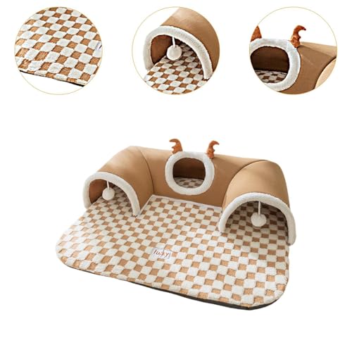 Tunnel pour chat avec couchage : la solution gain de place pour petits animaux - 3