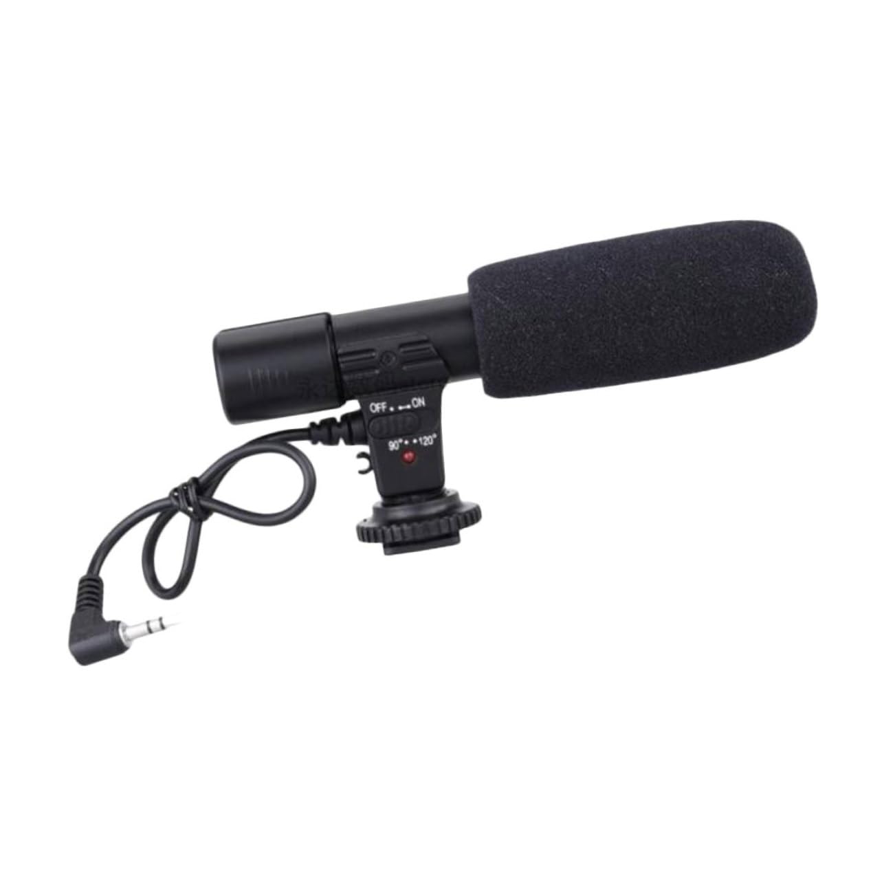 Hemobllo Microfono Per Video Dslr e Vlogging, Cardioide Leggero Cavo 3,5 Mm e Vite 1/4", Compatibile Fotocamere Per Interviste e Riprese Cinematografiche