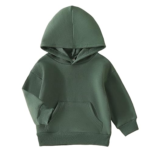 Autumn Winter Toddler Boys Girls Long Sleeve Solid Color Hoodie Tops Pullover Casual Sports Outwear for Hoodies