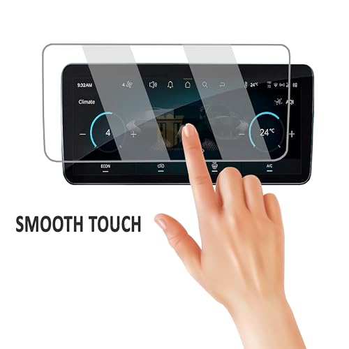 Image of (3 Pack) Screen Guard For Tata Nexon 2023 / 10.25 Inch Infotainment [Round Corners] + Steering + Ac Control Panel Protector /9H 2024 Nexon Car Display Accessories [Not Tempered Glass] Creative+ Creative+S) 10.25 INCH