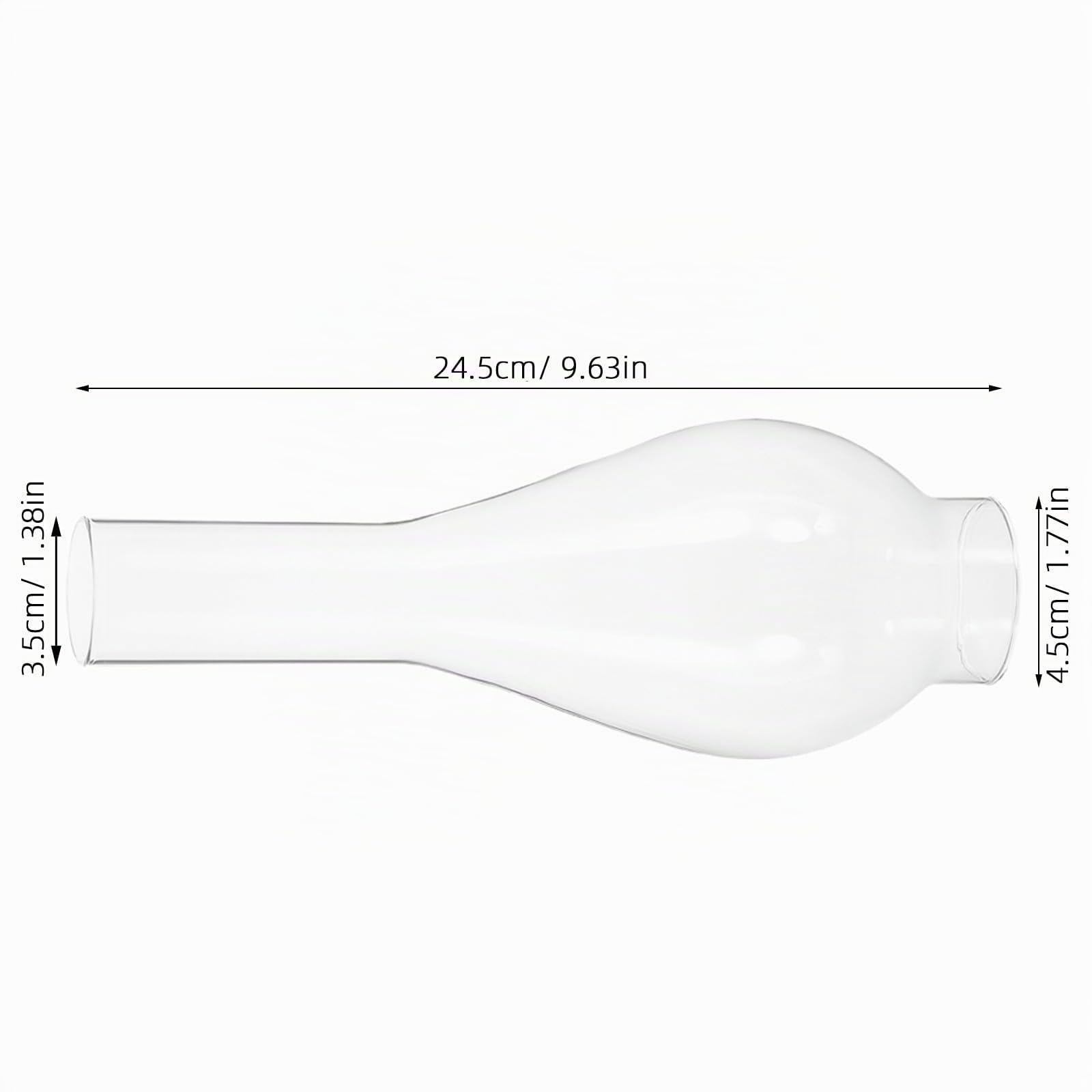 2pcs Paralume In Petroleum Sostituzione Della Lampada A Olio Canna Chiaro Paralume Olio Sostituzione Della Lampada A A Petr di Ricambio Vetro