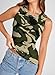 Dokotoo Women's Athletic Ribbed Camo Tank Top - Slimming Activewear M