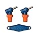 Loc-Line 72094 Acetal HPT Nozzles (XR Style) with Adjustment Lever, 0.160" x 0.5", Thread Size 1/4" (Pack of 3)