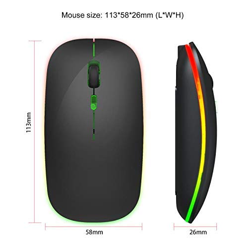 Muvit Rechargeable Wireless Mouse dimensions