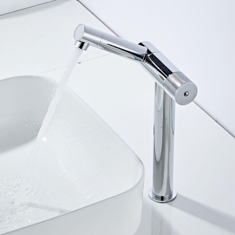 Mitigeur de lavabo rotatif 360 pour réguler l'eau chaude et froide