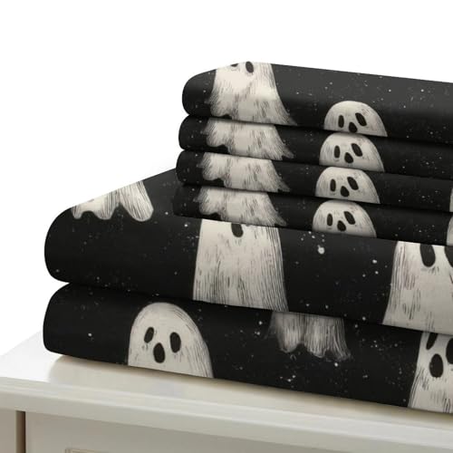 Housse de couette fantômes hypoallergénique pour lit simple d'adolescent - 7