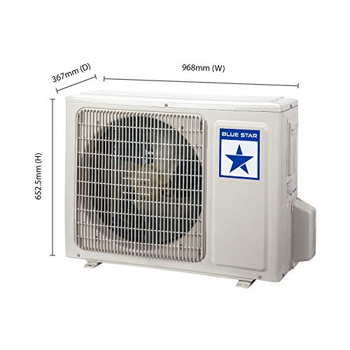 Image of Blue Star 1.5 Ton 3 Star Split AC (Copper, 2018 Model, FS318AATU, White)