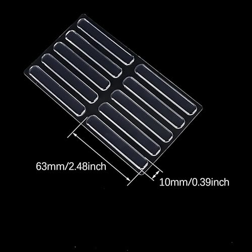 Image of Hian Transparent Silicone Anti-Slip Wall Protectors - Noise-Dampening Bumpers for Cabinet Doors & Furniture, Self-Adhesive Crash Pads for Surface Protection (Pack of 20)