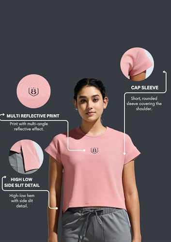 Image of Women's High Low Top with Chest Logo Print