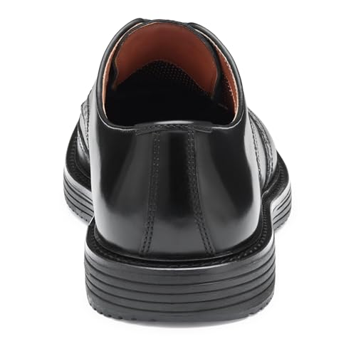 Johnston & Murphy Men's Upton Wingtip Lace Up Dress Shoe, Black Full Grain, 8.5 M3