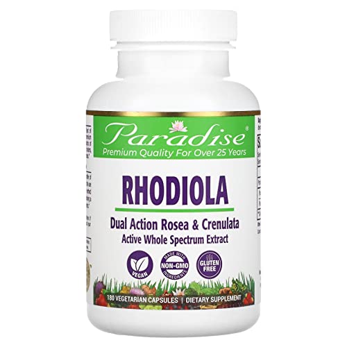 Paradise Herbs Rhodiola, 180 Vegetarian Capsules