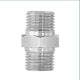 PointZero Airbrush Male-Male Nipple Fitting Hose Coupling 1/8 in. BSP