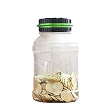 ★ Puede almacenar entre 800 y 1000 monedas, es fácil de torcer, retira la cubierta para su comodidad y tiene dos pequeñas ranuras en el tanque para que sea más fácil sostenerla.