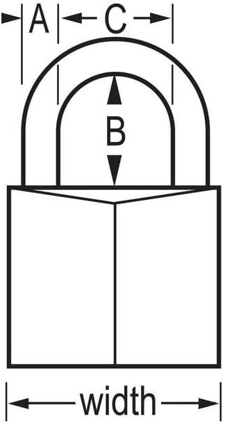 Master Lock 150D 2" Brass Padlock