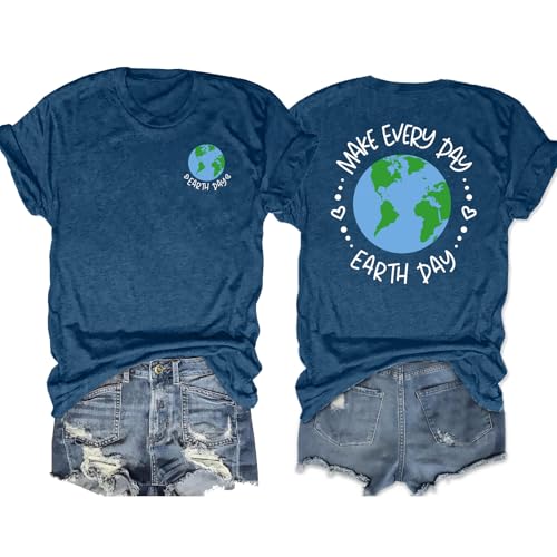 PECHAR Earth Day Shirt Women Save The Bees Tshirt Earth Day Teachers Tee Shirts Nature Lover Tops
