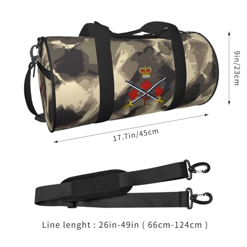 Canadian Army Convertible Garment Bag with Shoulder Strap, Carry on Garment Duffel Bag for Men - Rolling Foldable for Travel Luggage Bags (Black)3