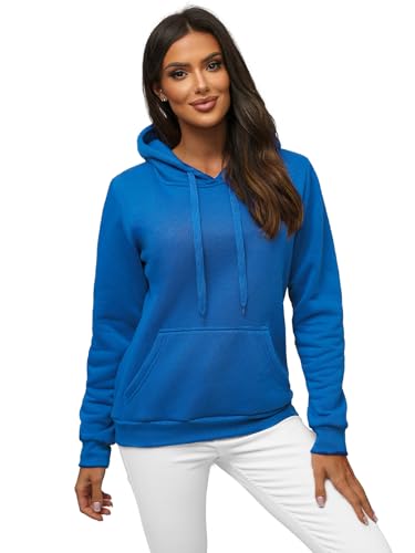 OZONEE Damen Kapuzenpullover Sweatjacke Sweatshirt Farbvarianten...