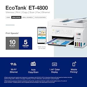 Epson EcoTank ET-4800 Wireless Color All-in-One Supertank Printer — photo 5 of 6