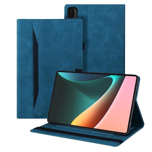 Auslbin Coque pour Xiaomi Pad 5/Xiaomi Pad 5 Pro(11 Pouces,2021) Housse de Cuir PU avec Fonction Support Étui de Protection Tablette pour Xiaomi Pad 5/Xiaomi Pad 5 Pro(Bleu)