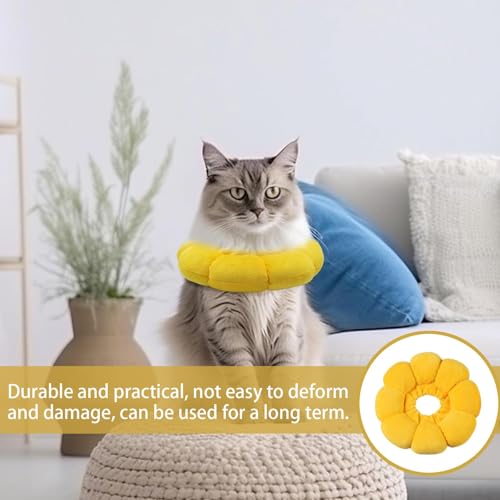 Cat Cone, Cat Cone Collar Soft, Cat Recovery Collar, Adjustable Pet Recovery Collar for Cats for Anti-Bite Lick Suitable for Pet Medical for Rehabilitation Wound Healing - Image 6