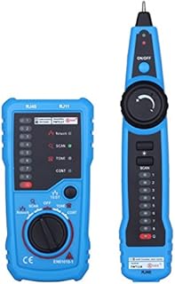 LESHP Network Cable Tester RJ11 RJ45 Line Finder Wire Tracker for Network Cable Collation, Telephone Line Test, Continuity Checking, Low Battery Capacity Indication