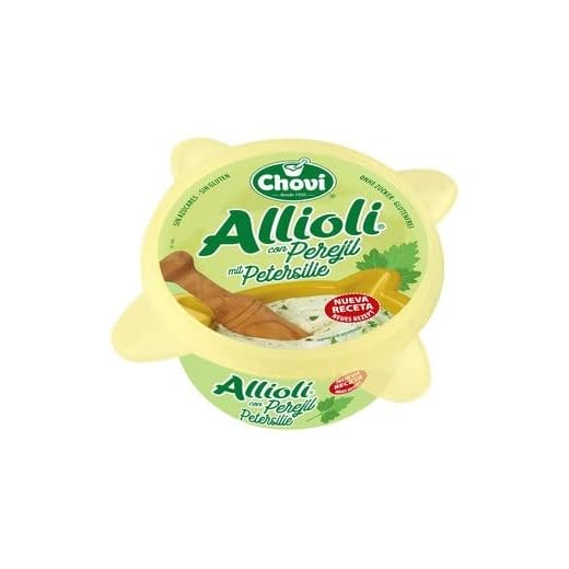 ALLIOLI CON PEREJIL, ELABORADO SIN GLUTEN Y SIN AZUCAR CHOVI 150 GR.