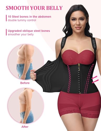 Women's Sports Shapewear, Waist Trainer, Abdominal Girdle, Adjustable Straps4
