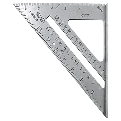 Regla Triangular de Acero Precisa 7 Pulgadas Gris miniatura 3