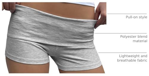 Image of KMBANGI Womens Fold Over Shorts Elastic Waist Y2k Lounge Shorts Foldover Cute Pajama Micro Bottoms Mini Shorts Sleepwear