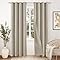 YoungsTex 100% Blackout Curtains 2 Panels - Linen Textured Black Out Curtains 84 Inch Long for Living Room Thermal Insulated Grommet Light Blocking Window Drapes for Bedroom, 52x84 Inch
