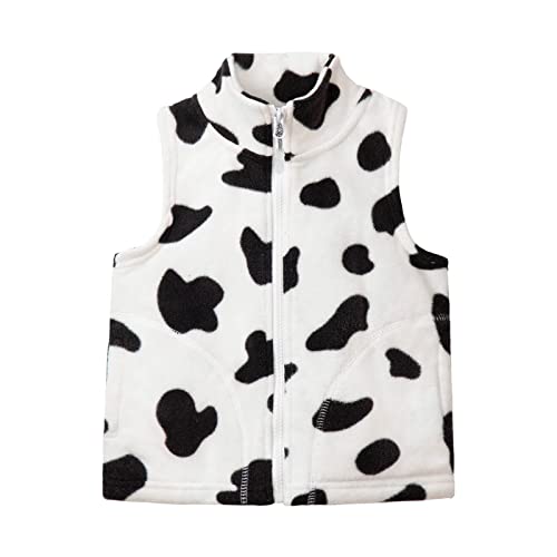 Image of Mud Kingdom Boys Girls Polar Fleece Vest Jacket Ligntweight Plain Vest Full Zipper Sleeveless