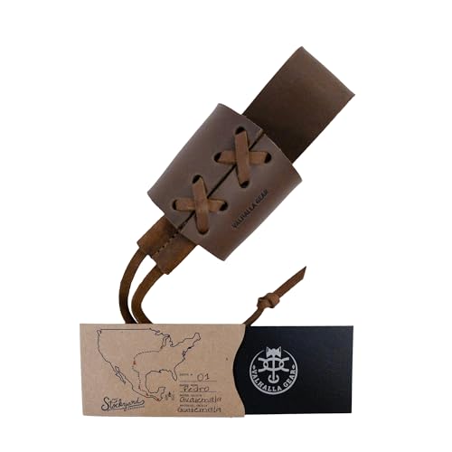 Valhalla Gear, Braided Axe Holder with Belt Loop, Tool Organizer, Camping, Cosplay, Lumberjack Outdoor Accessories, Full Grain Leather, Handmade, Bourbon Brown - Thumbnail 7