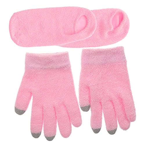 LIFKOME Gloves for Women Moisturizing Spa Gloves Gel Socks for Dry Skin Hand Foot Care Spa Supplies Reusable