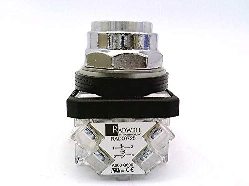 RADWELL RAD00507 Push Button - 30MM PUSHBUTTON, Flush Head, Blue,