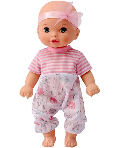 Muñeca niña con diadema rosa de 8 pulgadas miniatura 4