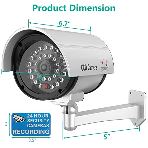 image for WALI Bullet Dummy Fake Surveillance Security CCTV Dome Camera Indoor O