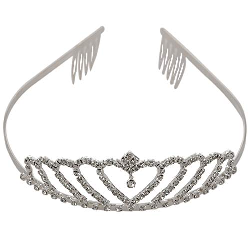 Preisvergleich Produktbild Tiamu Krone Stilvolle Strass Prinzessin Stirnband Haarspange Diadem Hochzeit Braut Pin