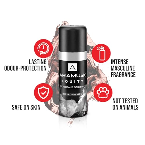 Image of Aramusk Deo for Men - Equity |Long Lasting Masculine Fragrance | Everyday Bodyspray - 150mL Pack