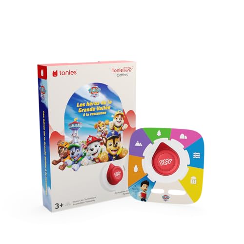 tonies Coffret Tonieplay La Pat' Patrouille avec contrôleur, Compatible avec La Toniebox 2, Jeu 3 à 9 Ans, boîte à Histoires Vendue séparément