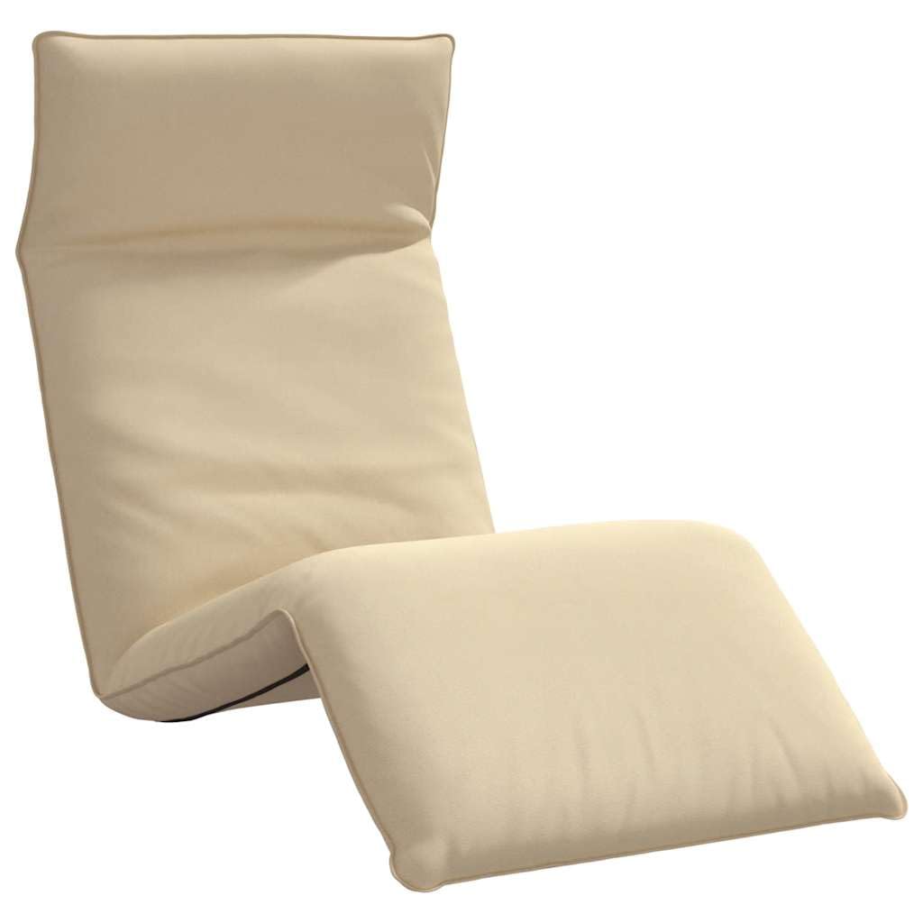 vidaXL Sonnenliege Klappbar Beige 175x54x8,5 cm Oxford-Gewebe, Sonnenbett, Liege, Bodenstuhl, Liegestuhl, Chaiselongue, Bodensessel, Relaxsessel