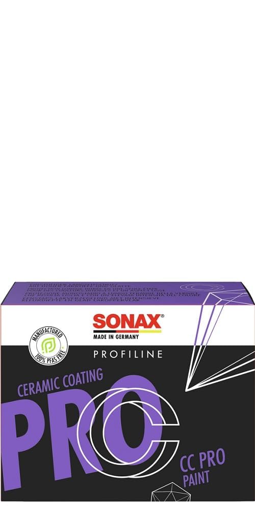 SONAX PROFILINE CeramicCoating CC Pro (6 pezzi) sigillante monofase a lunga durata. Idrorepellenza e colori più intensi in una sola passata | Art. N. 02628410