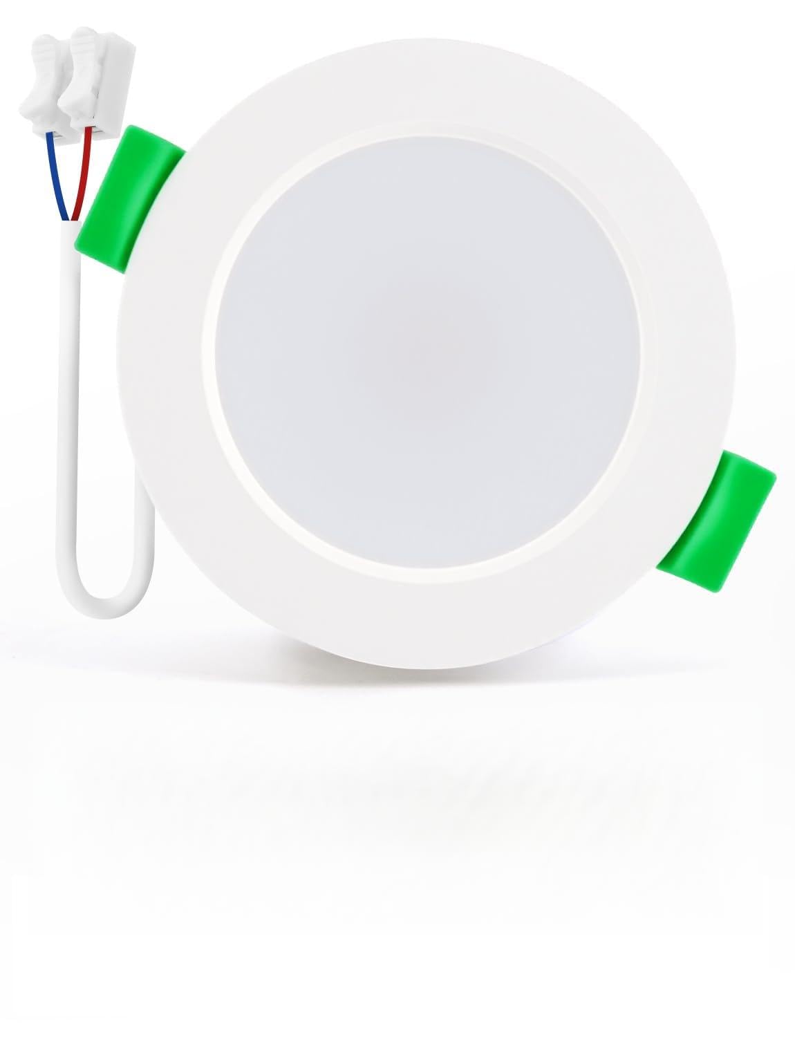 BOJIM 6er Set Einbaustrahler LED 55mm - 68mm Lochmaß, LED Spots 230V Flach für Bad, Deckenspots 4W, IP44 Wasserdicht, Warmweiß Neutralweiß Kaltweiß, Einbauleuchten für Küche Wohnzimmer