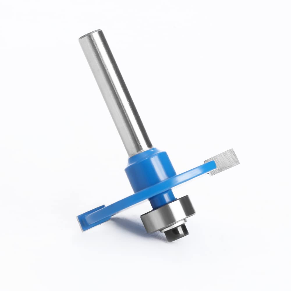 1pc 6mm 6,35mm Schaft T-Sloting Keks Joint Slot Cutter Verbindung Schlitzen Router Bit 4mm höhe Fräser Holzbearbeitung(6mm shank)