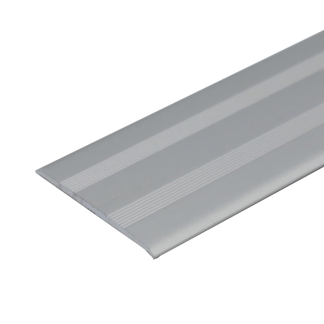 Cayrus Silver A08 35Mm Anodised Aluminium Flat Self Adhesive Door Threshold Strip - 0.93M