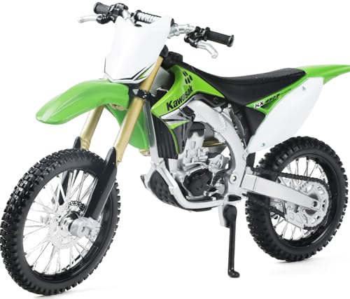 Risopen Moto Dirt Bike échelle 1:12 Compatible pour Kawasaki KX450F modèle de Mini Supercross Motorcross Moto Collection ou Cadeau pour Adulte Enfant garçon...
