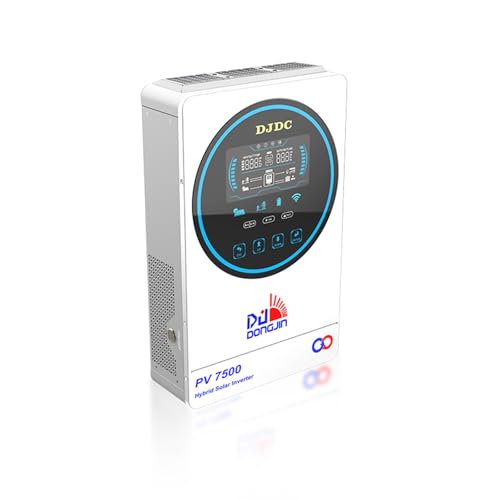 48V 6500W Solar Hybrid Wechselrichter Reiner Sinus-Hybrid Wechselrichter mit 130A MPPT Solar Inverter 48VDC auf 220/230VAC Solarladung, Netzladung, Hybridladung