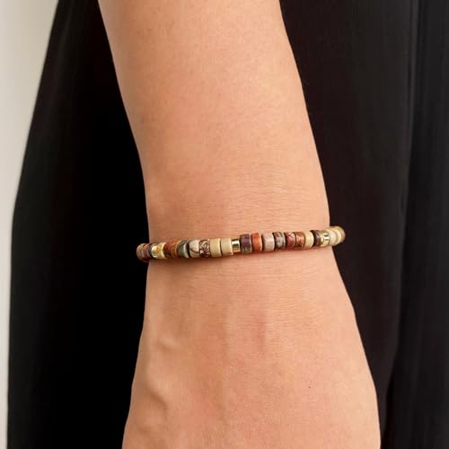 yupoxiu Inspirational Gifts Healing Natural Stone Bracelets - Thinking of You, Get Well Soon Encouragement Gifts Strength Bracelets for Women Friends Sister, Christmas Stocking Stuffers Thanksgiving Basket - Image 7