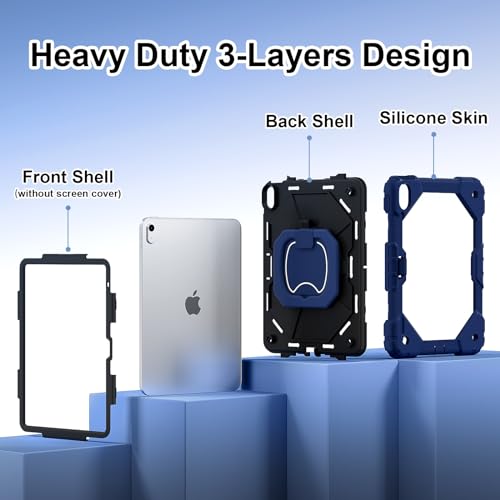 Protection iPad 10 robuste avec support rotatif pour un usage nomade et familial