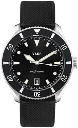 Vaer DS2 Quartz Dive Watch for Men - Ocean Ready 15 ATM, 39mm, Ba...