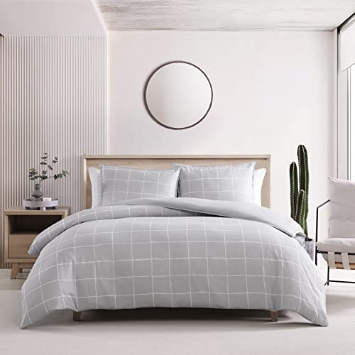 City Scene - Queen Comforter Set, Reversible Bedding With Matching Shams, Softens With Each Wash (Zander Grey, Queen) #TOP25